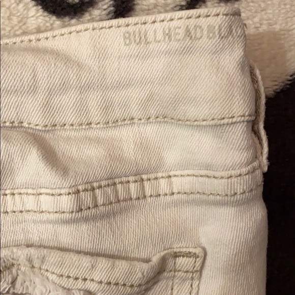 Bullhead Black White Denim Cutoff Shorts Size 1 - Picture 2 of 3